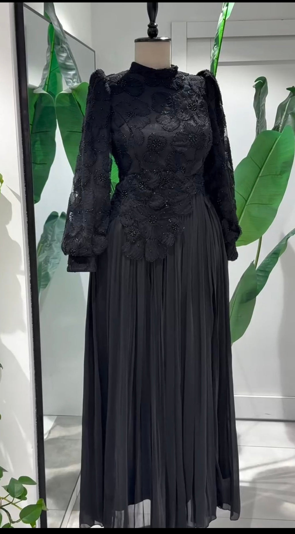 Luxurious Top & Skirt with Ribbon Embellishments