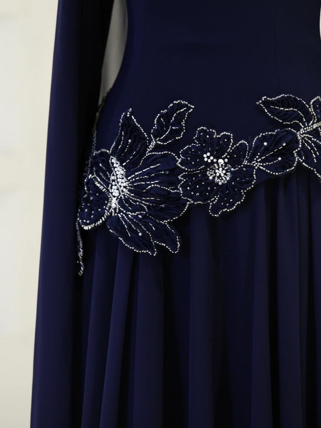 Embroidered Floral Petal Skirt and Top