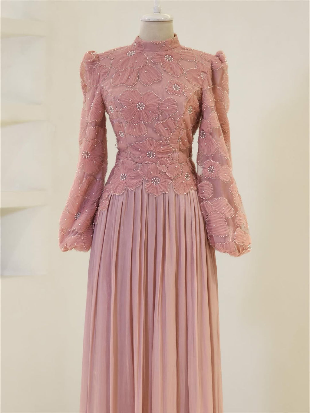 Luxurious Top & Skirt with Ribbon Embellishments