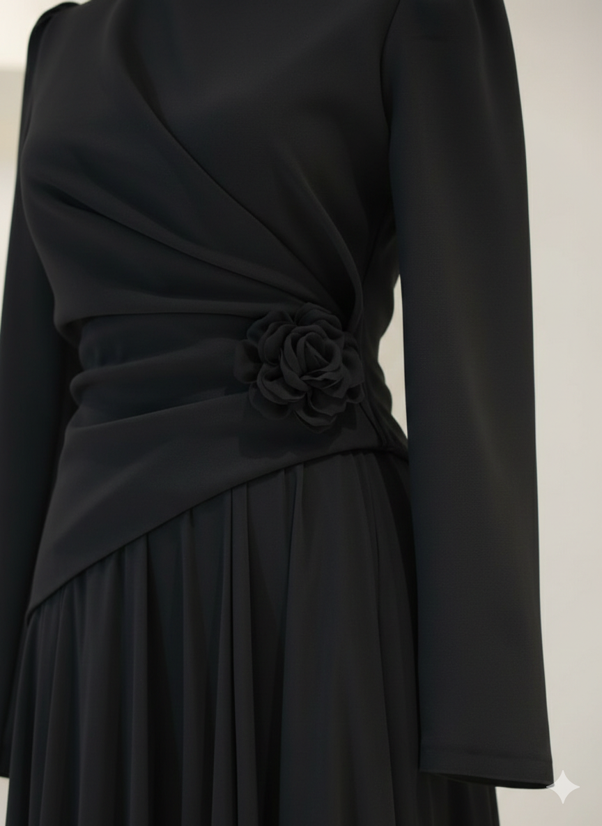 The Evening Petal Two-Piece top & skirt