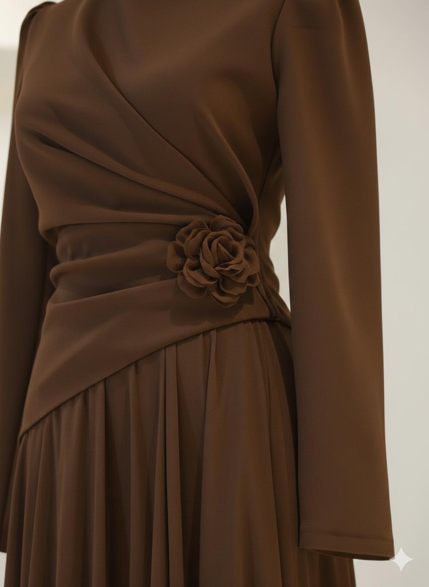 The Evening Petal Two-Piece top & skirt