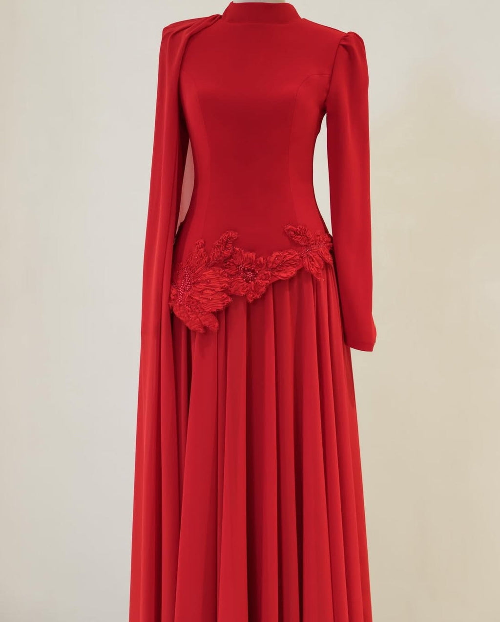 Embroidered Floral Petal Skirt and Top