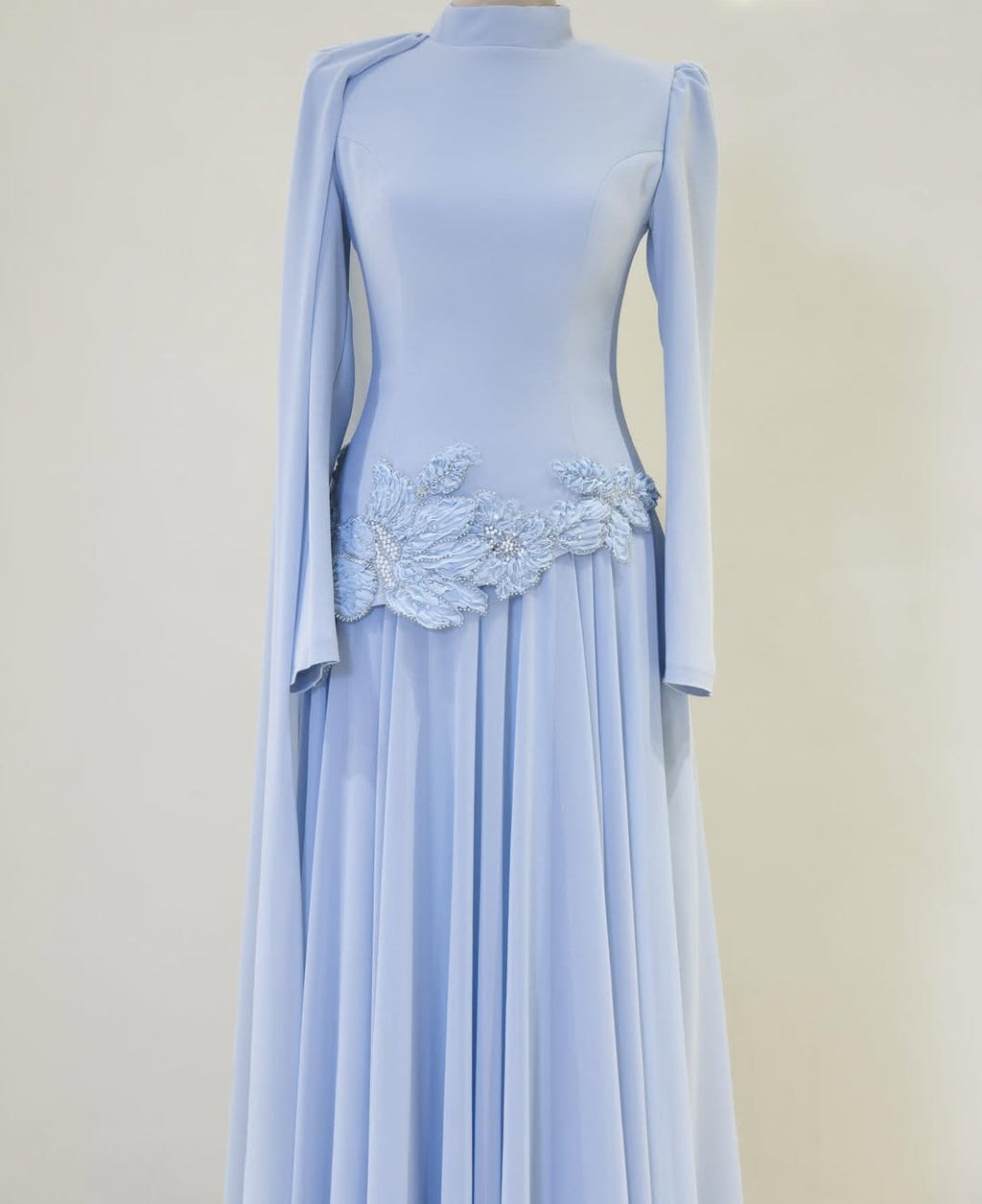 Embroidered Floral Petal Skirt and Top