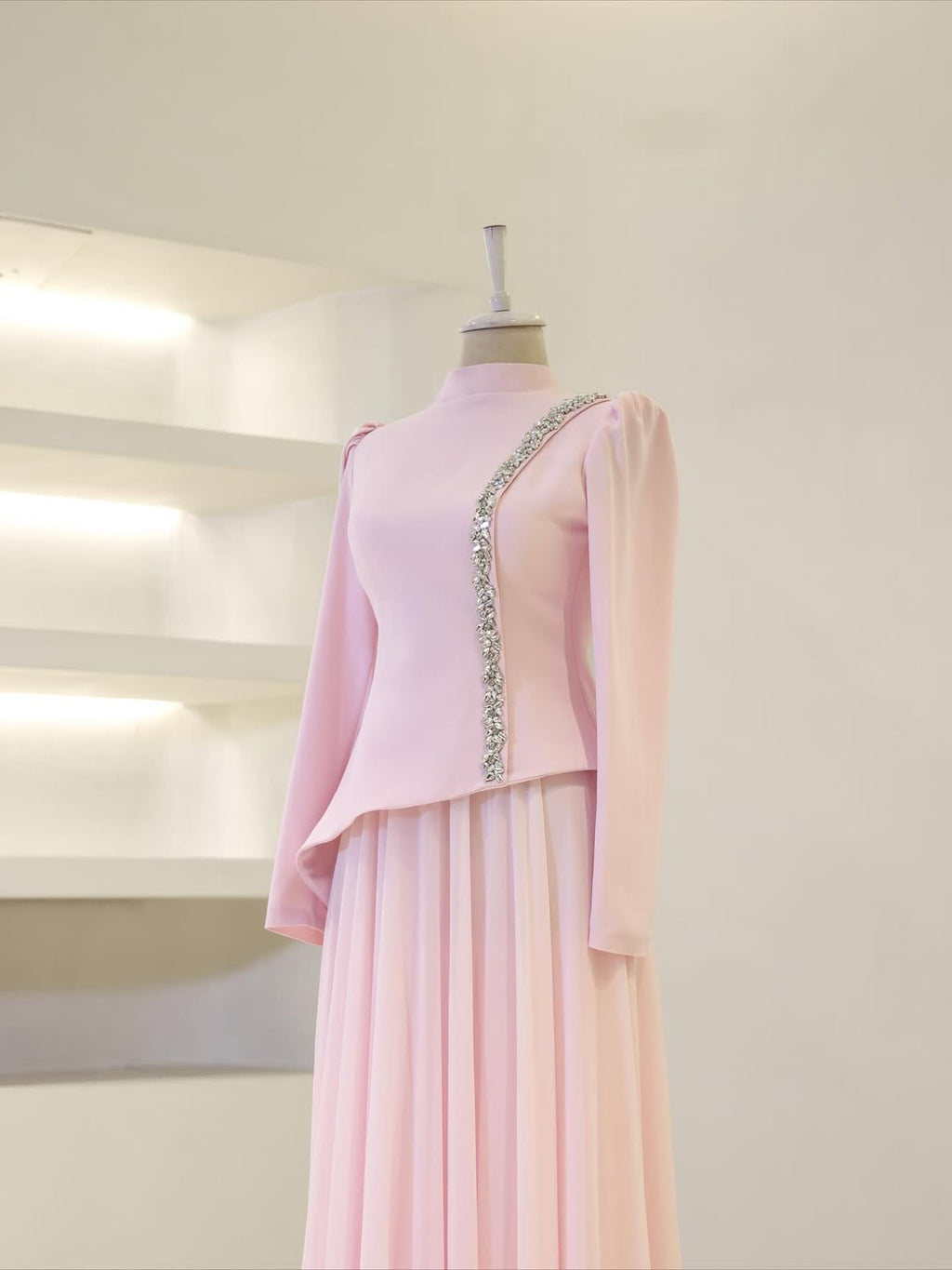 Crystal Line Top and Skirt