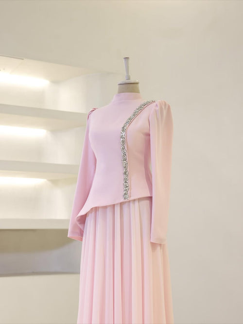 Crystal Line Top and Skirt