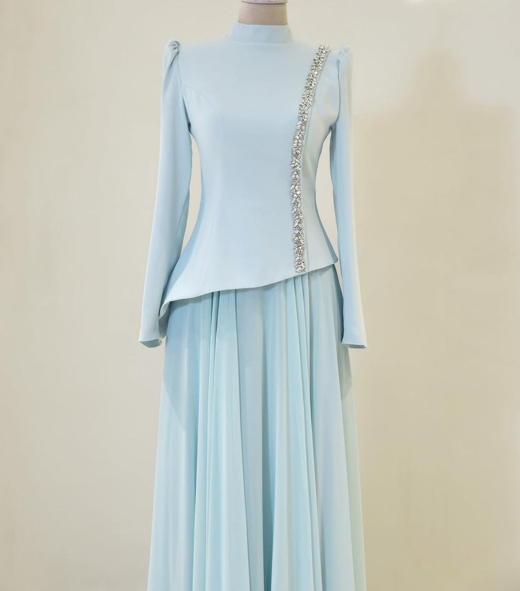 Crystal Line Top and Skirt