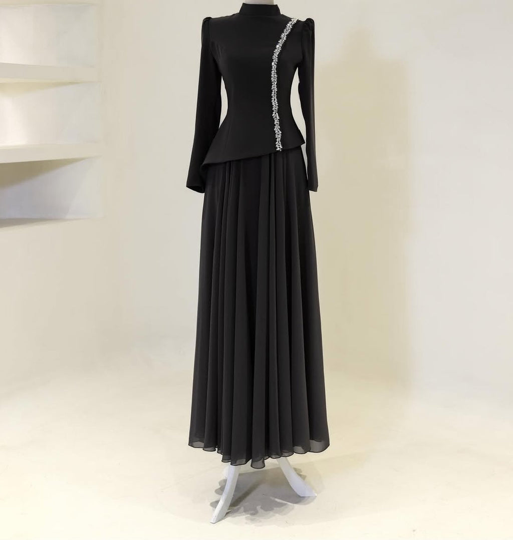 Crystal Line Top and Skirt