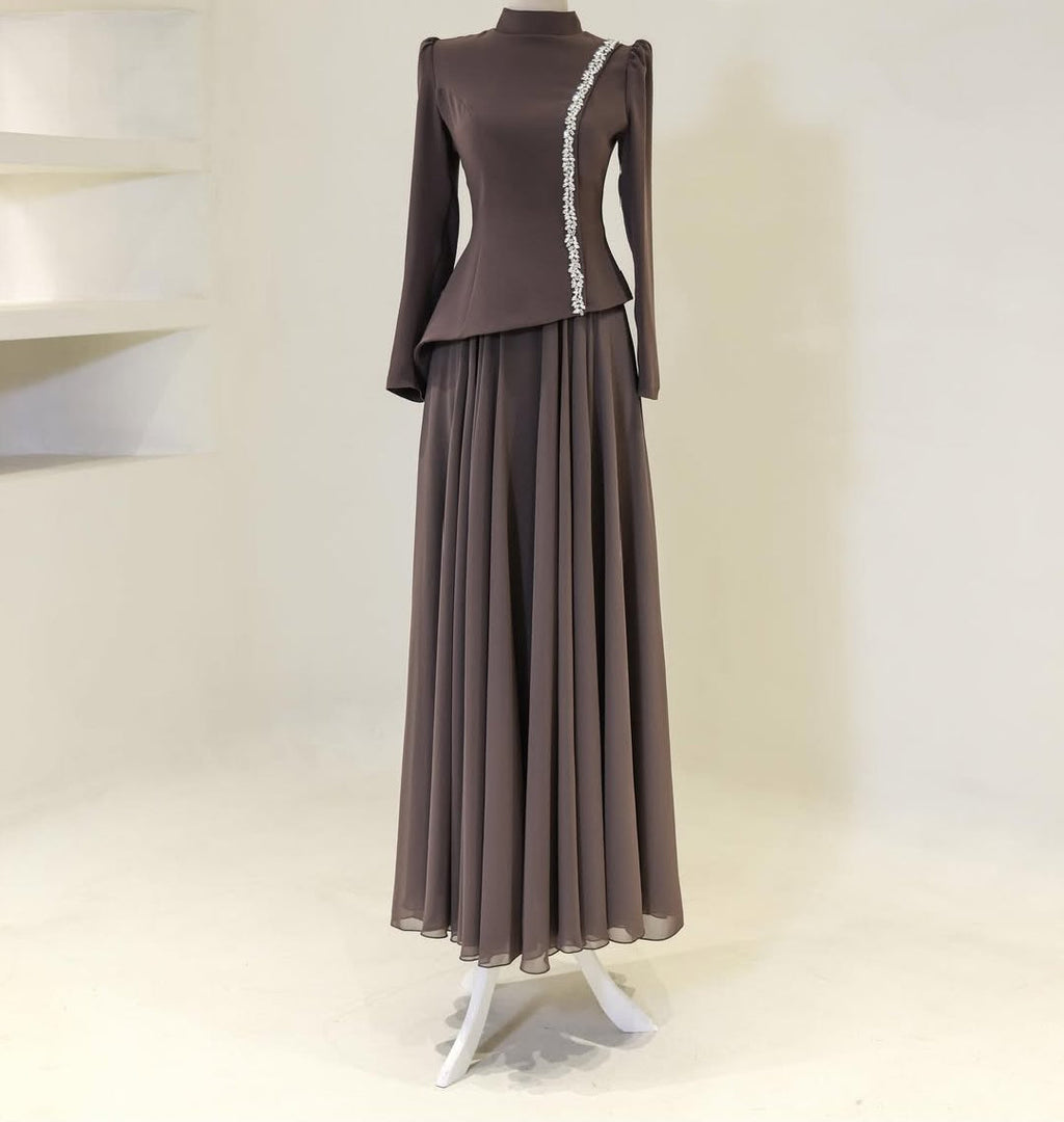 Crystal Line Top and Skirt