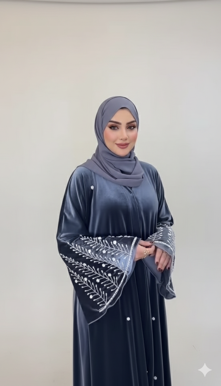 The Winter Velvet Orchard Abaya