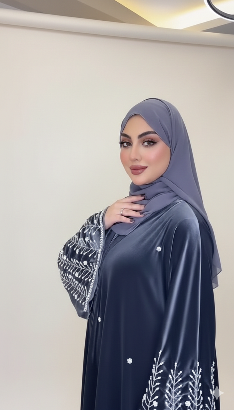 The Winter Velvet Orchard Abaya