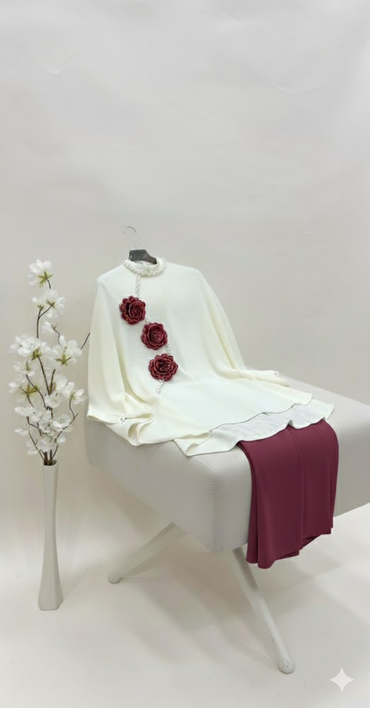 Floral Pearl Tunic & Trouser Set