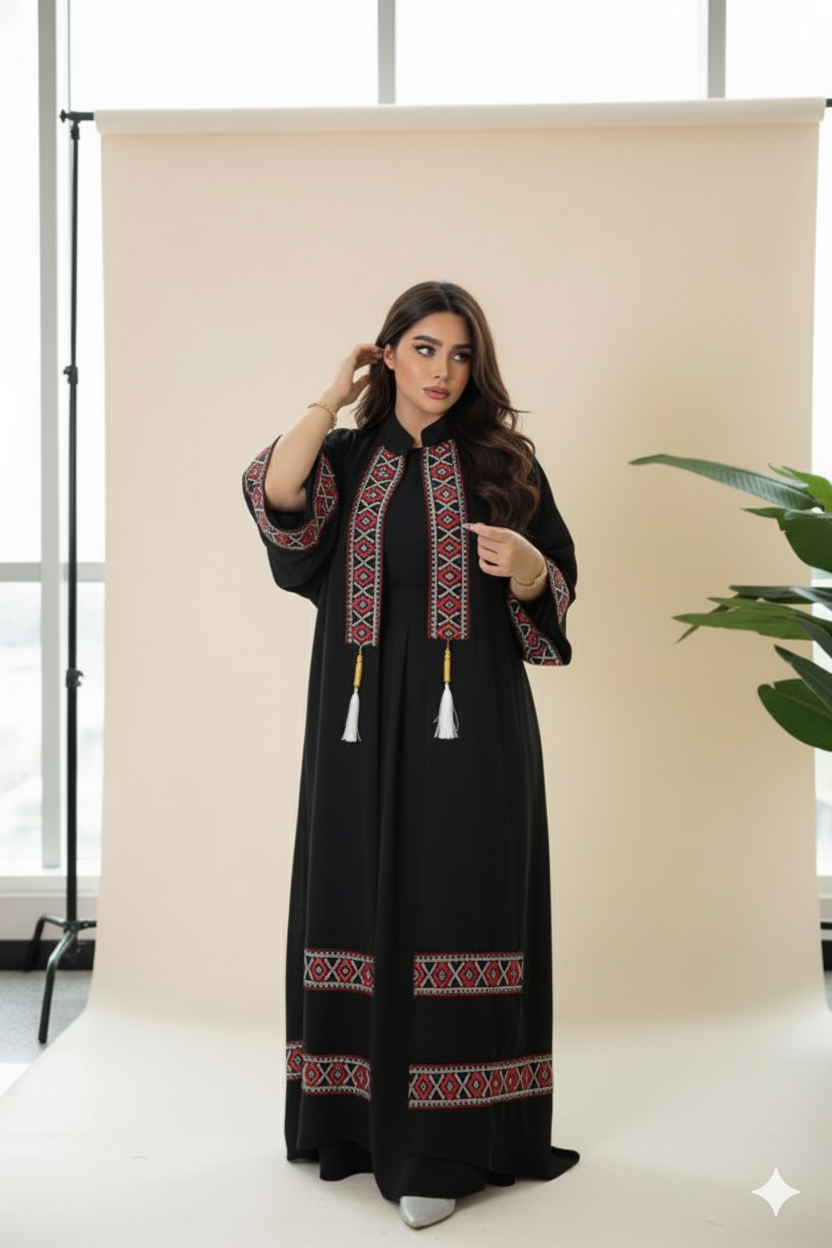 Tribal Detail Maxi Dress 2 PC Set