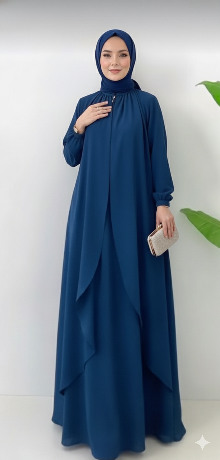 Flowy Two-Piece Look Abaya