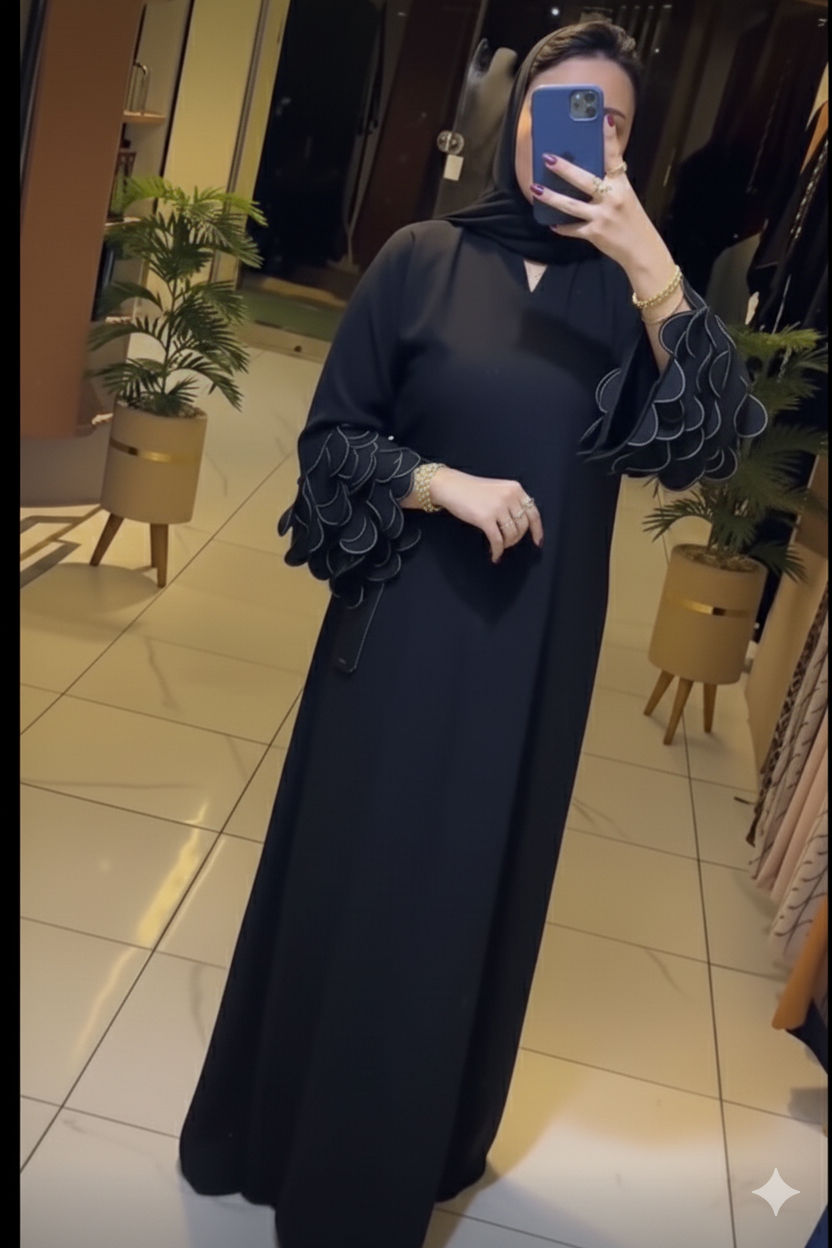 The Petal Sleeve Abaya