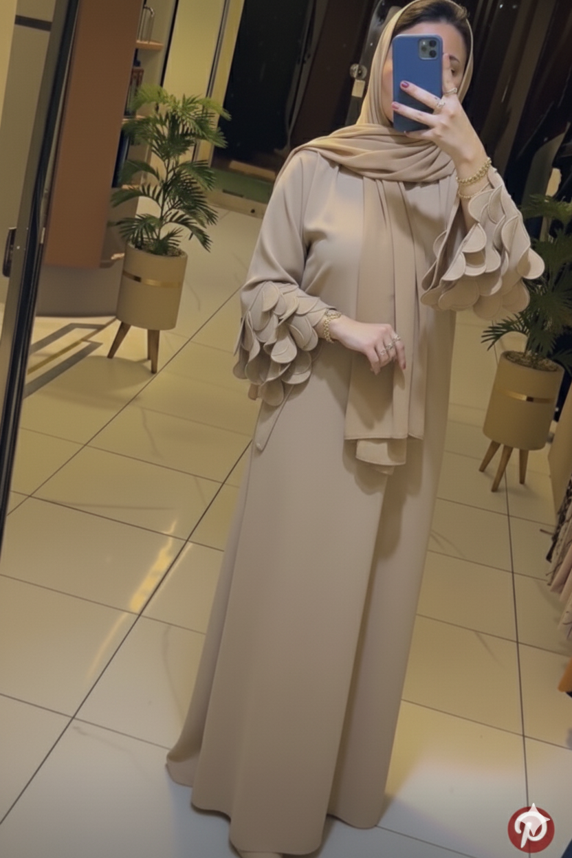 The Petal Sleeve Abaya