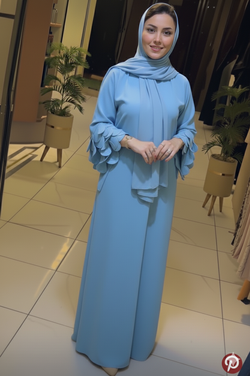 The Petal Sleeve Abaya