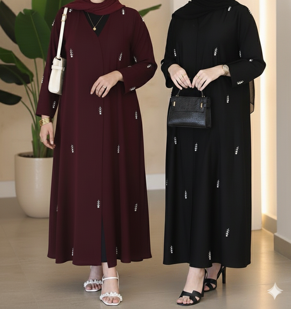 The Pearl Beaded Abaya