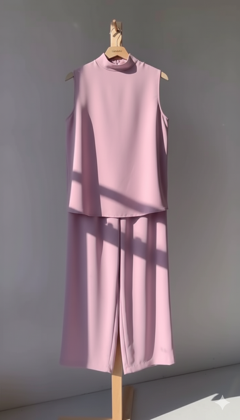 Silver Floral Embroidered Abaya 3 Pc Set