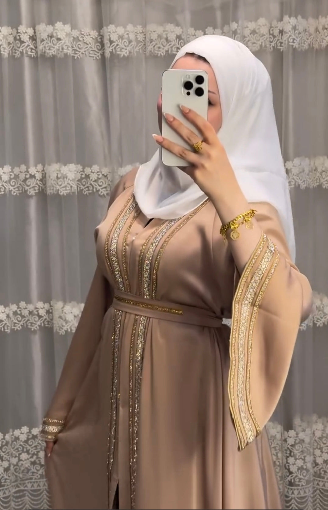 Elegant Arabian Abaya 2 pc Set