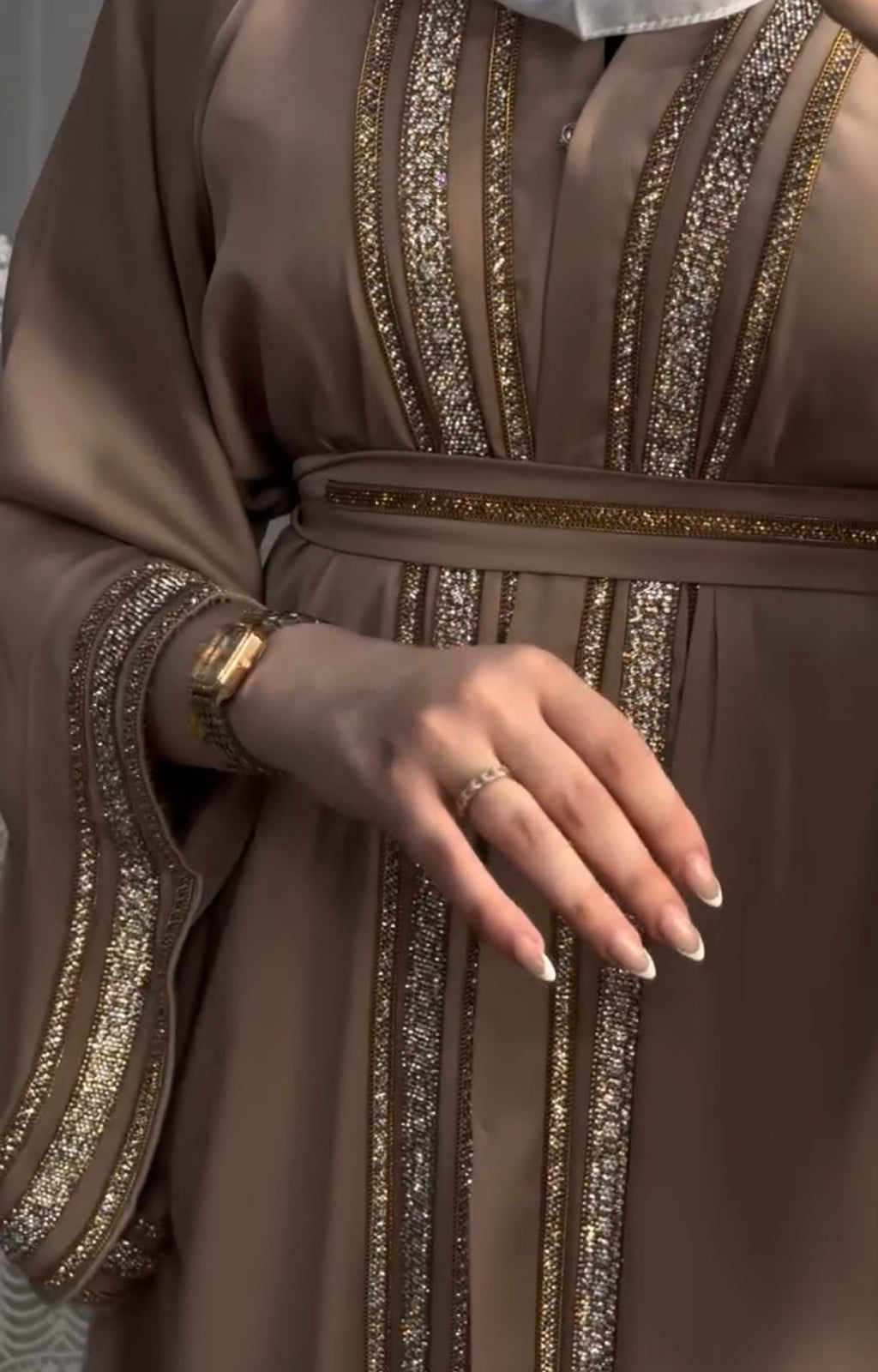 Elegant Arabian Abaya 2 pc Set