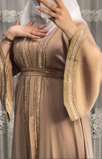 Elegant Arabian Abaya 2 pc Set