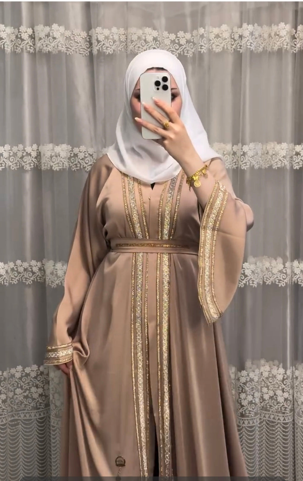 Elegant Arabian Abaya 2 pc Set