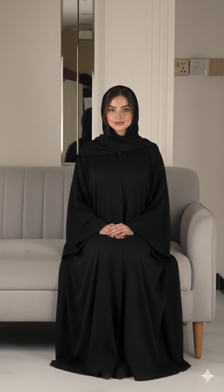 The Graceful Black Abaya