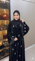Stylish Velvet Heritage Abaya