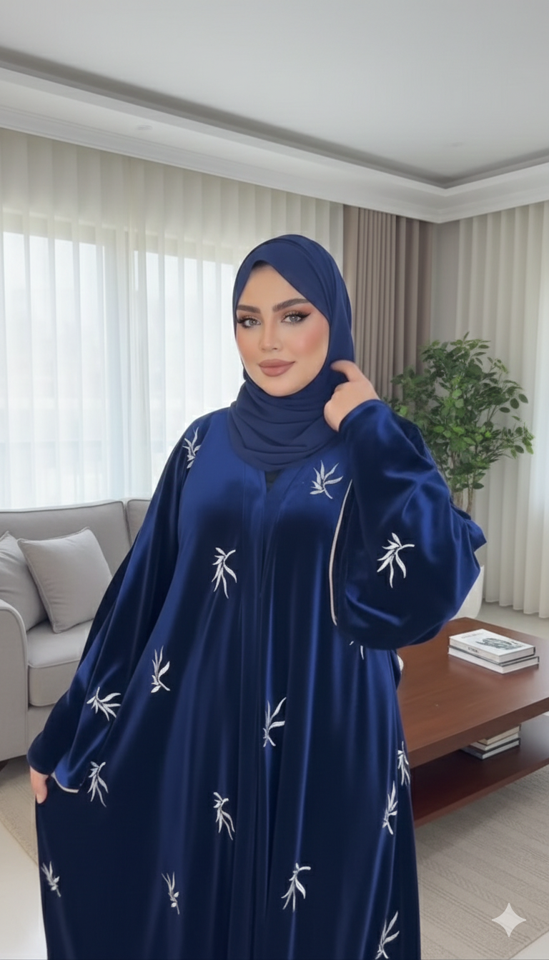 Stylish Velvet  Abaya for Winter