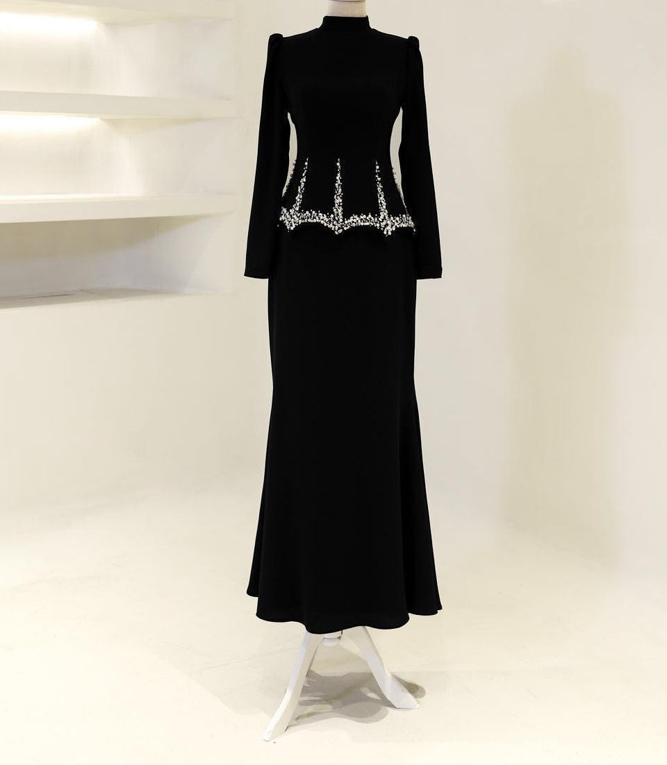 The  Stone Embellished Top & Skirt Set