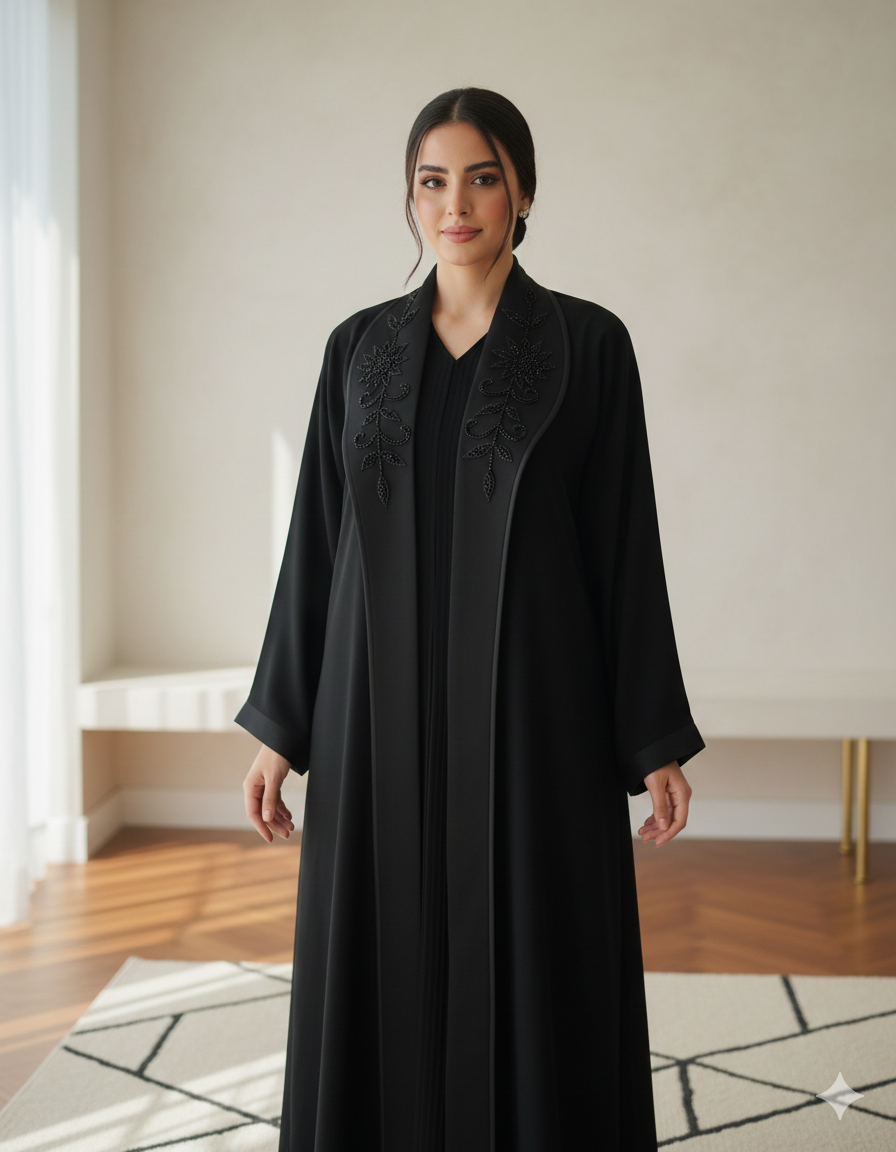 Hand-Made Embroidered Abaya | Eid Special Edition