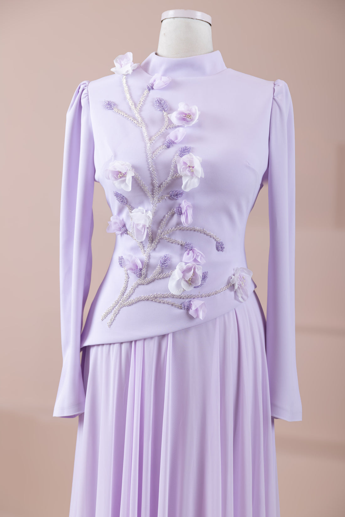 The Floral Modest Gala Evening Top & Skirt Set