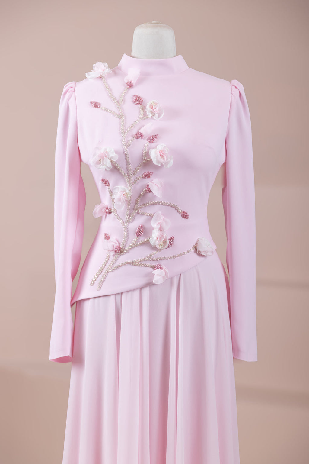 The Floral Modest Gala Evening Top & Skirt Set