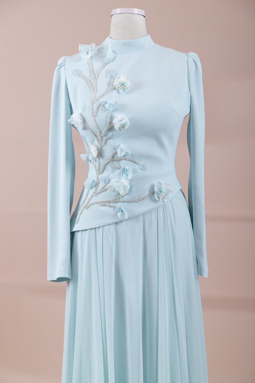 The Floral Modest Gala Evening Top & Skirt Set