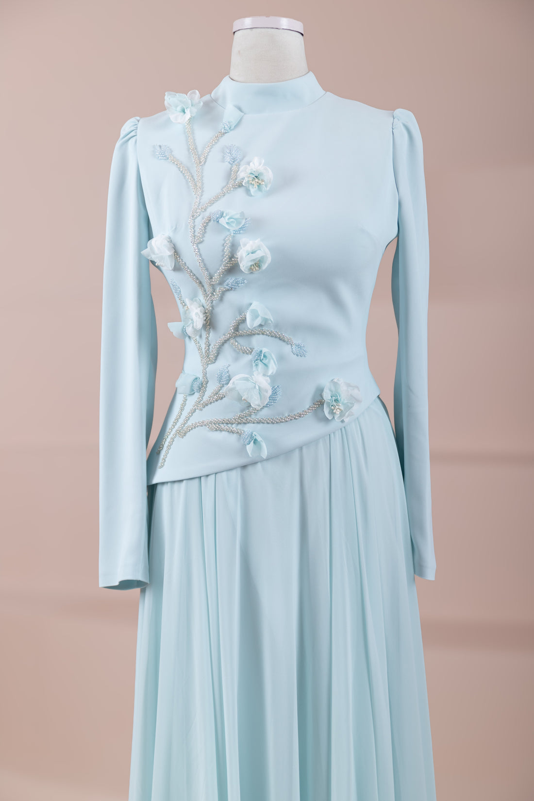 The Floral Modest Gala Evening Top & Skirt Set