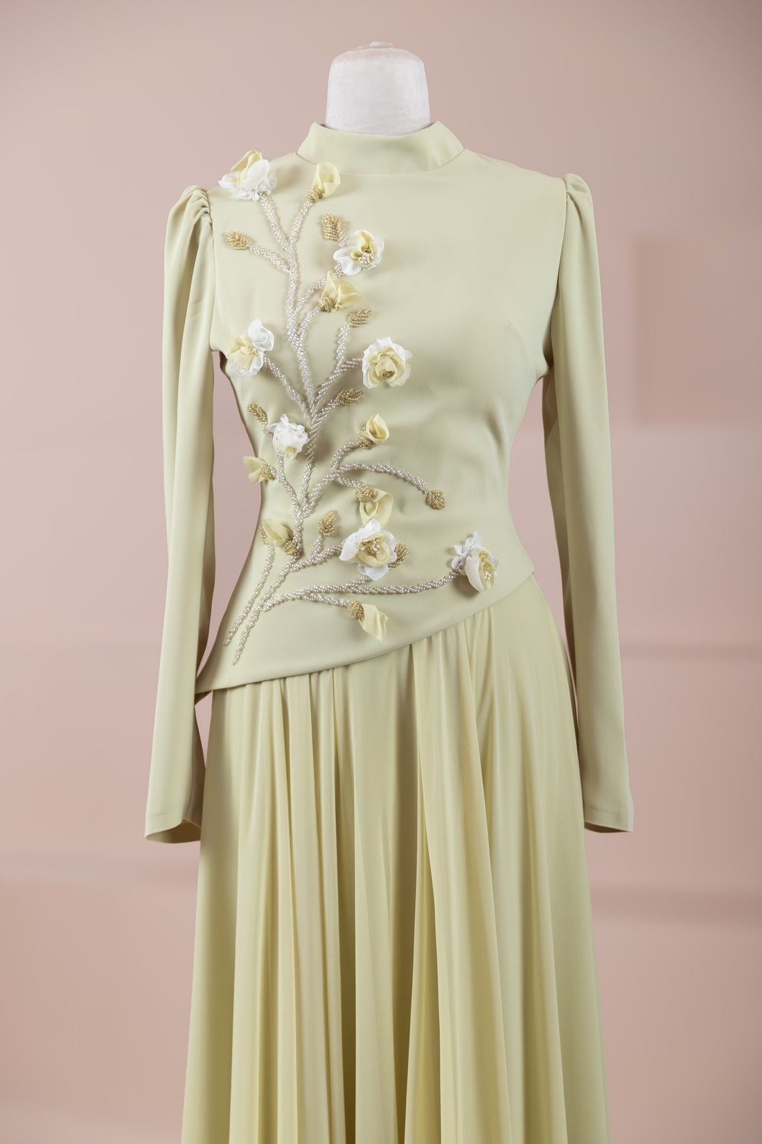 The Floral Modest Gala Evening Top & Skirt Set