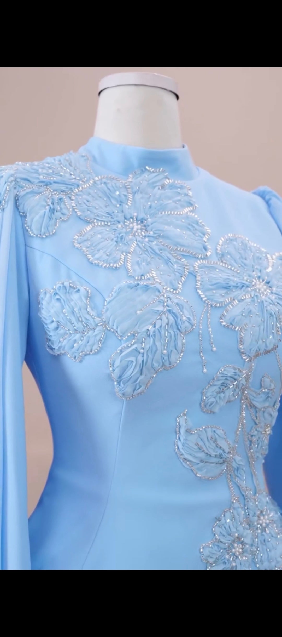 The Embroidered Peplum Maxi