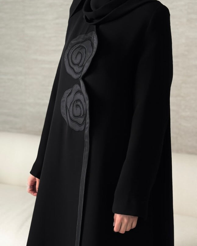 Floral Black Abaya |Special Edition