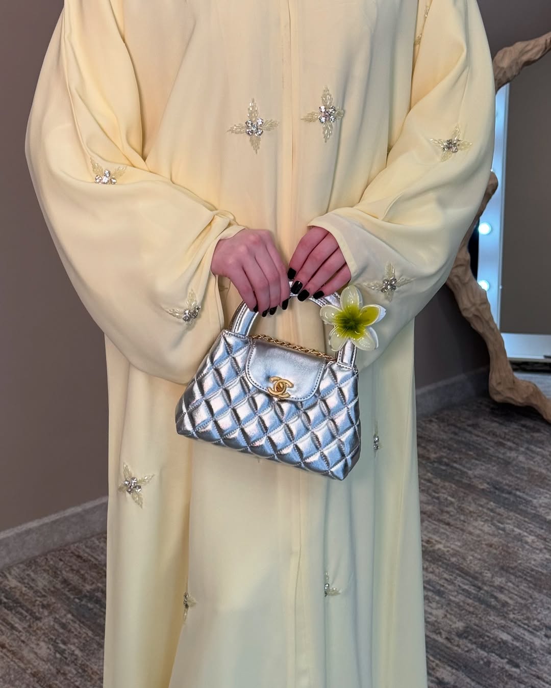 Minimal Hand-Made Embroidered Abaya   | Eid Special Edition