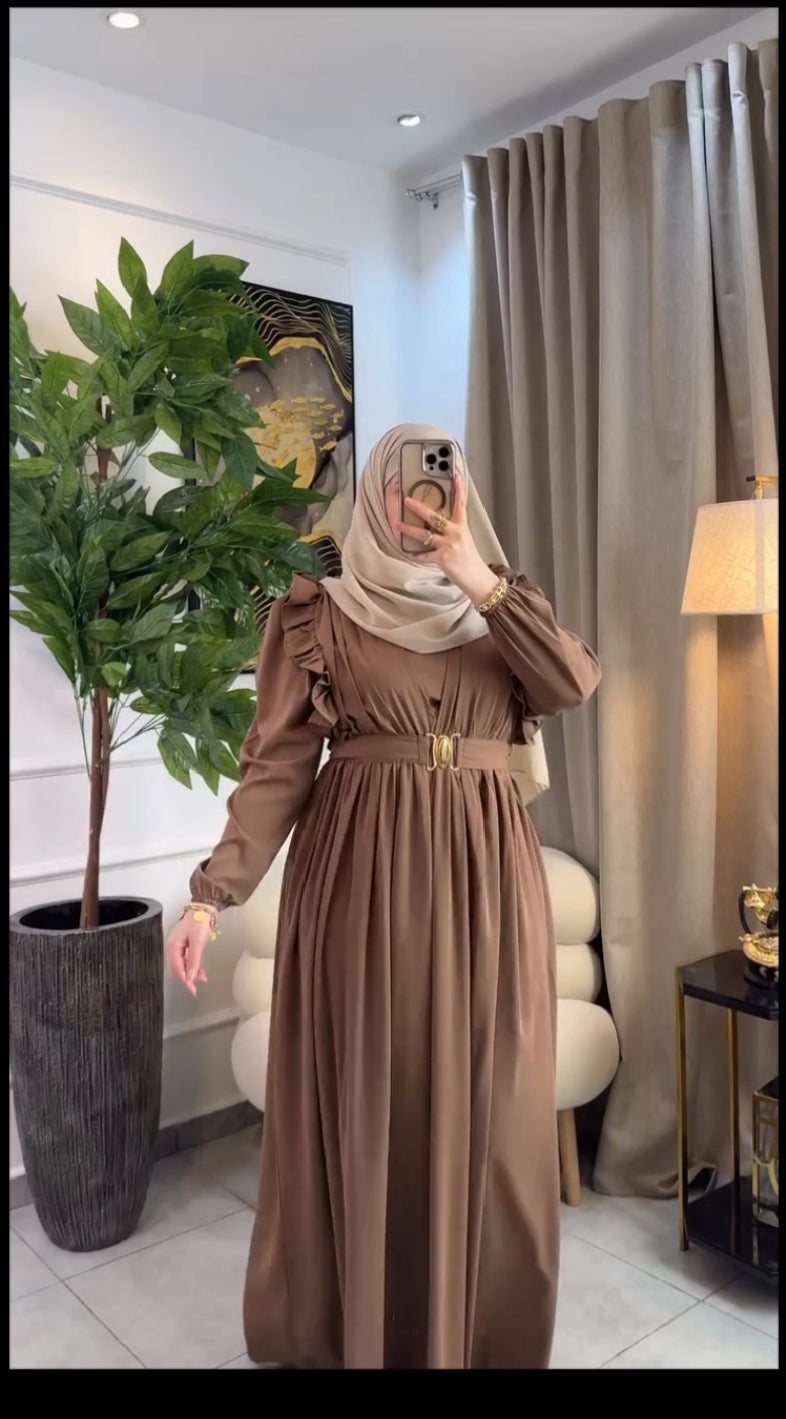 The Golden Buckle Abaya