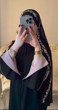 Rainbow Embroidered Black Abaya |Special Edition