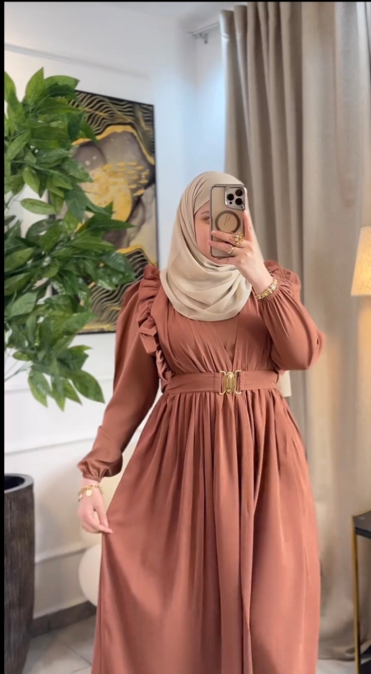 The Golden Buckle Abaya