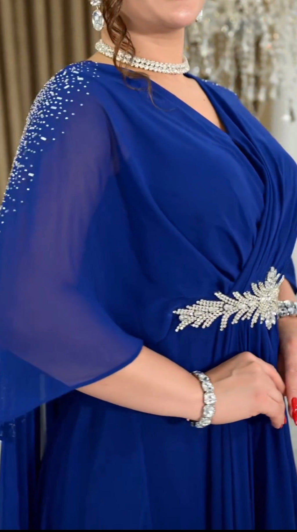 Luxury Cape Gown for Wedding Season